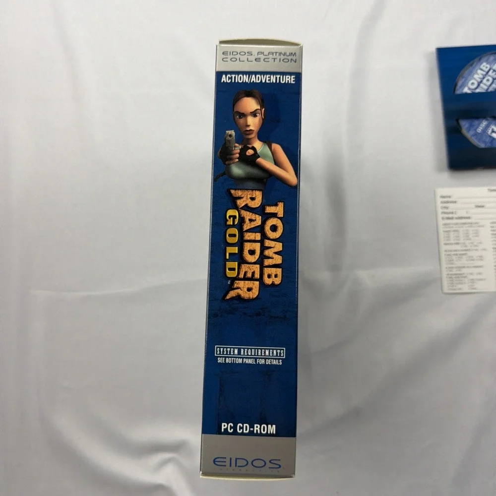 Tomb Raider Gold:Platinum Collection (PC, 1998) Bonus 4 New Levels, With Box